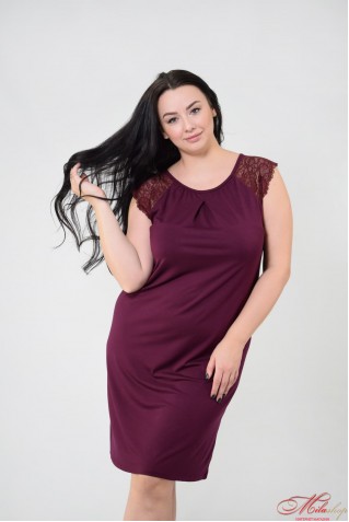 Ночная сорочка из вискозы N.EL 1226-92 marsala